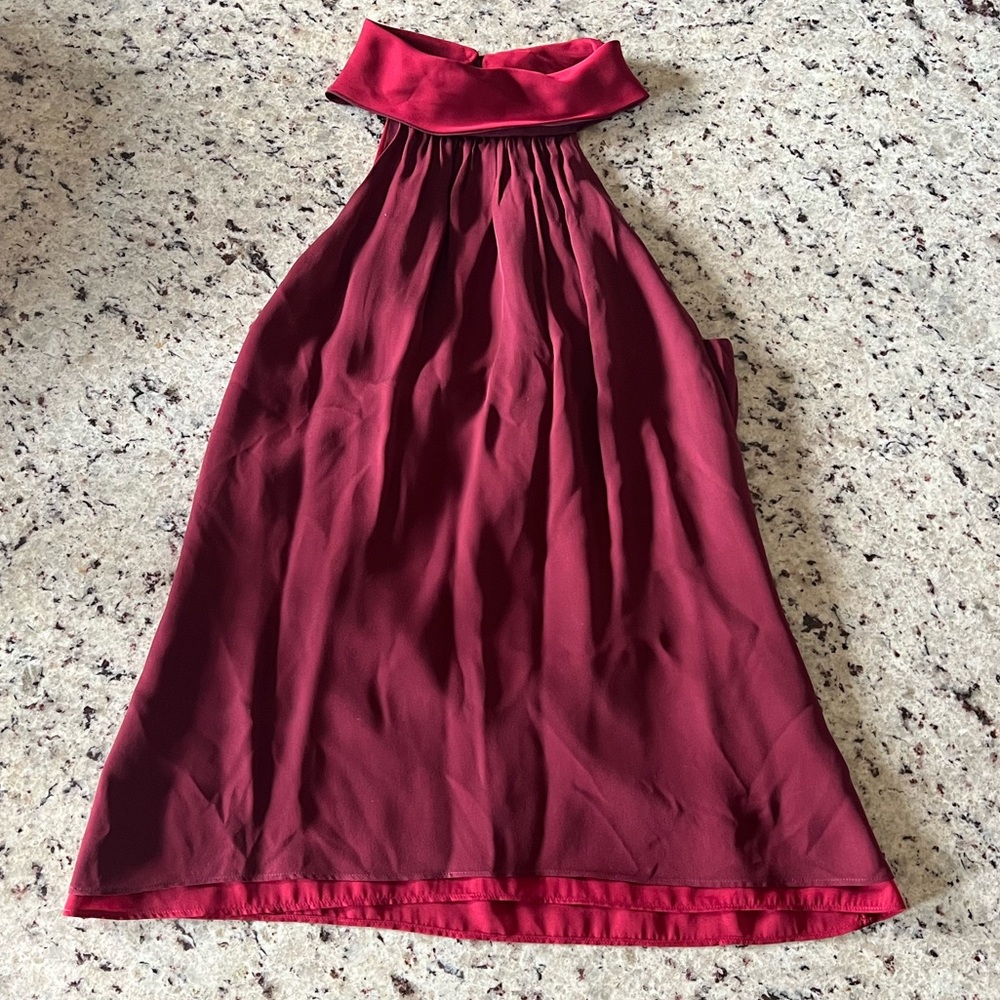 White House Black Market Burgundy Women’s  Dress